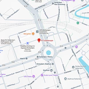 Rotterdam centrum map.